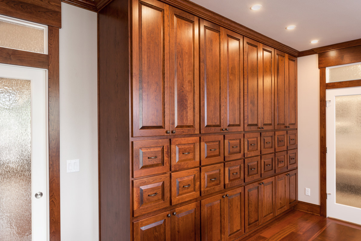 Country Living Custom Home - Office Cabinetry