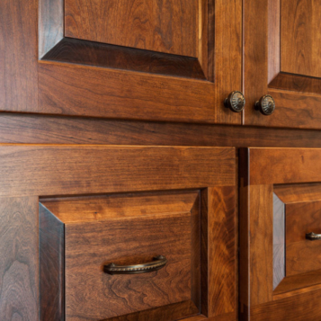 Country Living Custom Home - Office Cabinetry Detail