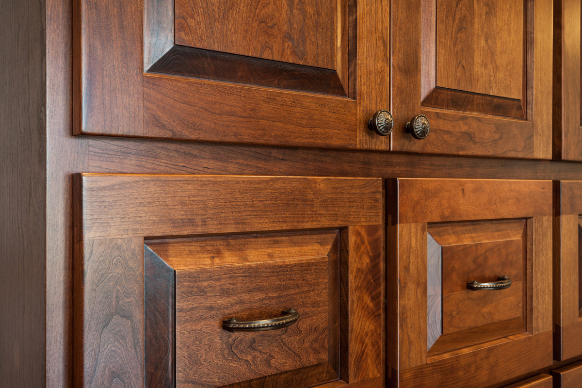 Country Living Custom Home - Office Cabinetry Detail