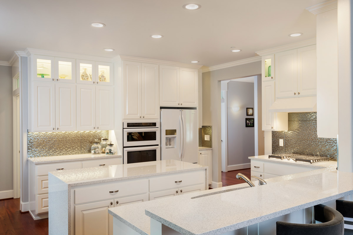 Light, bright island kitchen