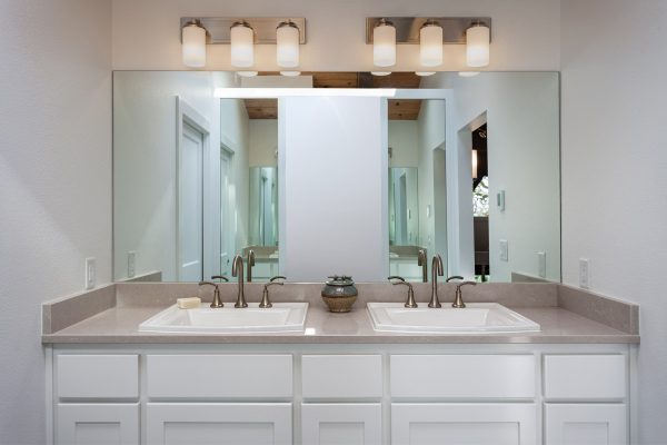 Custom double vanity