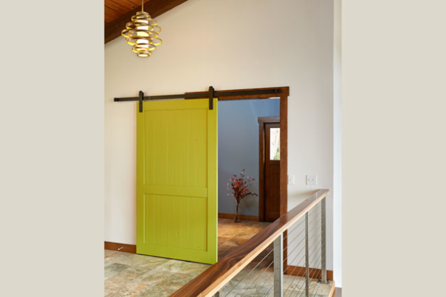 Lighting and color details in a whole-home remodel by W.L. Construction in Corvallis, Oregon.