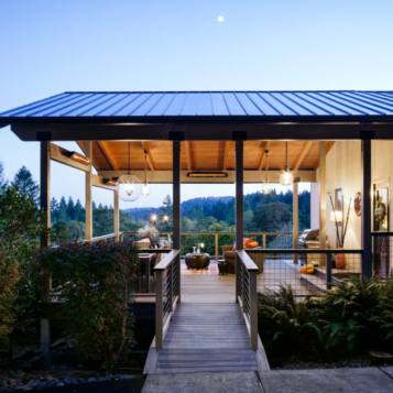 Corvallis Oregon Rural Covered Deck